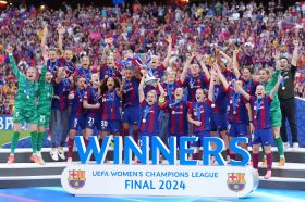 17yo Super Falcons-eligible striker wins quadruple with Barcelona; unused sub in Champions League final 