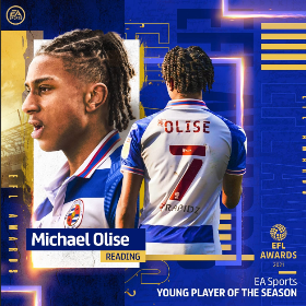 Reading hot prospect Olise crowned EFL Young Player of the Season, named in Championship TOTS 