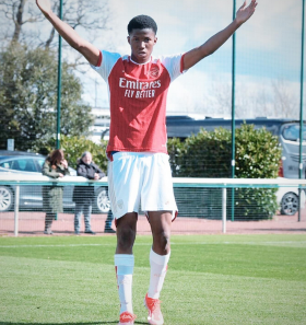 Video: Watch Obi-Martin's five goals for Arsenal U18s in 8-1 win against West Ham 