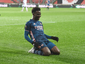 Six Arsenal-reared players of Nigerian descent hail Saka after goalscoring display vs Slavia Prague