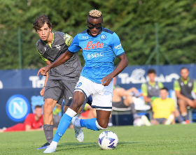 Osimhen scores his first pre-season goal as Napoli demolish Anaune Val di Non 10-0