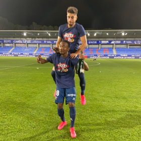 Nwakali Celebrates Huesca Promotion; Eligible To Play In La Liga Super Eagle Or Not 