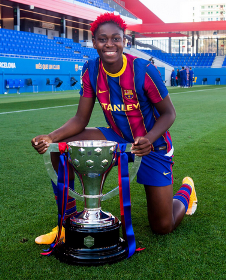  Barcelona Striker Oshoala Explains How Music Inspired Her To Leave A Legacy