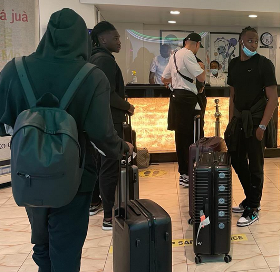 Eagles camp update : Aribo, Bassey, Dennis on same British Airways flight to Abuja; Bonke also in camp 