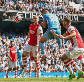  Okonkwo watches on from bench as Arsenal's season hits new low with 5-0 loss to Man City