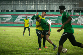 Semi Ajayi, Osimhen, Collins Involved In Super Eagles Training Session Wednesday Evening 