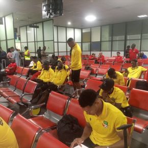 Benin's Cheetahs arrival videos: Super Eagles opponents land in Uyo ahead of Afconq