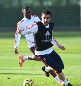 (Photo) Arsenal Coach Arteta Runs The Rule Over Nigerian Youngster Ahead Of Trip To Burnley 