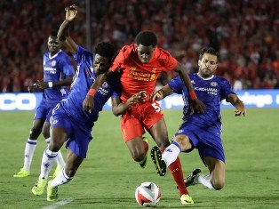 Ovie Ejaria Training With Liverpool First-Team Pre-Hull City