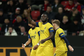 Boniface battles Manchester United midfielder for UEL GOTW and POTW