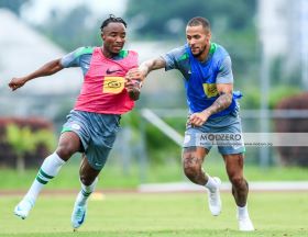 Watch: 20 players involved in Super Eagles training session on Tuesday evening