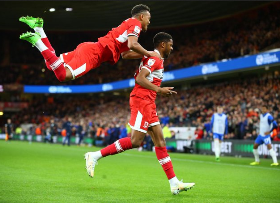 Former Gunner Chuba Akpom named in Championship Team of Midweek 