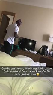 Alex Iwobi Trolls Iheanacho For Bringing Microwave On Super Eagles Duty