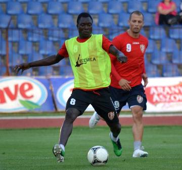 Flying Eagle Felix Udoh Training With Partizani Tirana