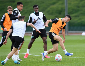 Flying Eagles-eligible midfielder pictured training with Arsenal first team pre-Chelsea 