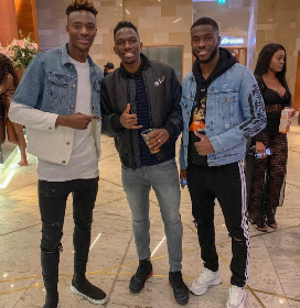 Chelsea Loanees Omeruo, Abraham, Tomori Pictured Together At Davido Concert 