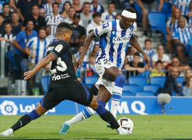  Sadiq scores nine minutes into Real Sociedad debut against Atletico Madrid