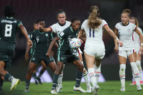 USA 1 Nigeria 1 (3-4 pens) : Edafe scores decisive penalty to send Flamingos through to last 4