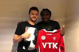 (Photo) Nigeria International Attacker Pens Short Term Deal With Vejle Boldklub