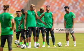 How the Super Eagles lined up start of 11-a-side training game : Omeruo, Ekong play for same team