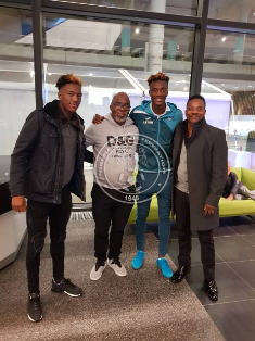 (Photo Confirmation) Nigerian Federation Hold Talks With Tammy & Timmy Abraham